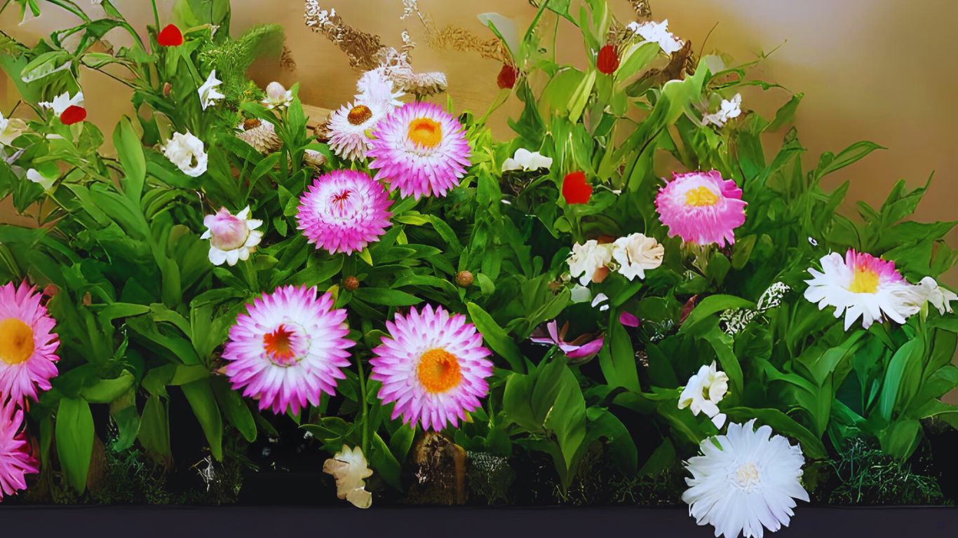 ‘Dreamtime’ Pink Strawflowers